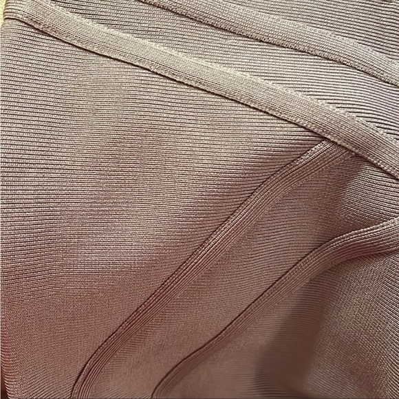 Herve Leger Fioella Bandage Legging Pants in Gravel Neutral Beige Size XS - Picture 10 of 12